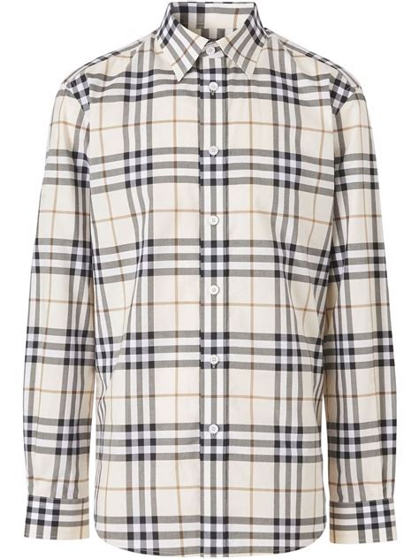 burberry overhemd heren wit|Burberry overhemden koop je online bij de Bijenkorf.